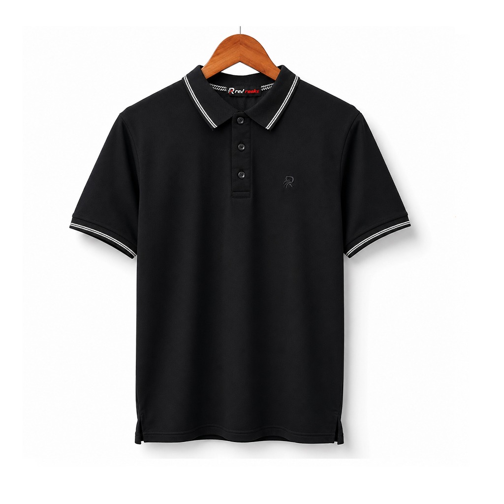 Baju Polo Pique Navy Blue Lelaki | Kapas Premium